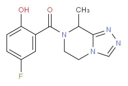 (5-fluoro-2-hydroxyphenyl)(8-methyl-5,6-dihydro-[1,2,4]triazolo[4,3-a]pyrazin-7(8H)-yl)methanone