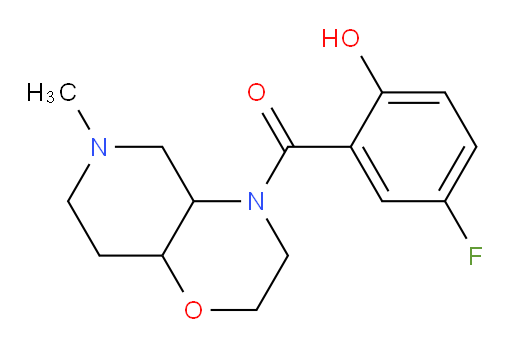 (5-fluoro-2-hydroxyphenyl)(6-methylhexahydro-2H-pyrido[4,3-b][1,4]oxazin-4(3H)-yl)methanone