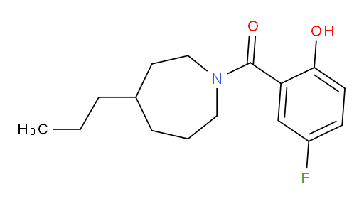 (5-fluoro-2-hydroxyphenyl)(4-propylazepan-1-yl)methanone