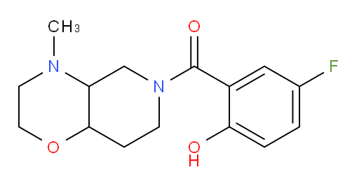 (5-fluoro-2-hydroxyphenyl)(4-methylhexahydro-2H-pyrido[4,3-b][1,4]oxazin-6(7H)-yl)methanone