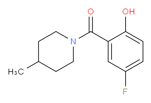 (5-fluoro-2-hydroxyphenyl)(4-methylpiperidin-1-yl)methanone