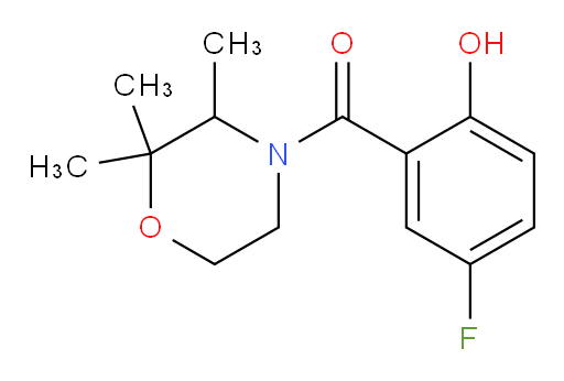 (5-fluoro-2-hydroxyphenyl)(2,2,3-trimethylmorpholino)methanone