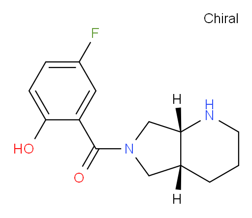 (5-fluoro-2-hydroxyphenyl)((4aR,7aR)-hexahydro-1H-pyrrolo[3,4-b]pyridin-6(2H)-yl)methanone