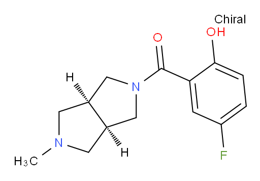 (5-fluoro-2-hydroxyphenyl)((3aR,6aS)-5-methylhexahydropyrrolo[3,4-c]pyrrol-2(1H)-yl)methanone