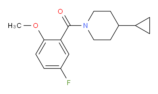 (4-cyclopropylpiperidin-1-yl)(5-fluoro-2-methoxyphenyl)methanone