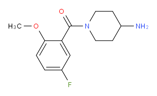 (4-aminopiperidin-1-yl)(5-fluoro-2-methoxyphenyl)methanone