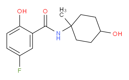 5-fluoro-2-hydroxy-N-(4-hydroxy-1-methylcyclohexyl)benzamide