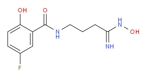 5-fluoro-2-hydroxy-N-(4-(hydroxyamino)-4-iminobutyl)benzamide