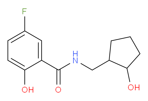 5-fluoro-2-hydroxy-N-((2-hydroxycyclopentyl)methyl)benzamide