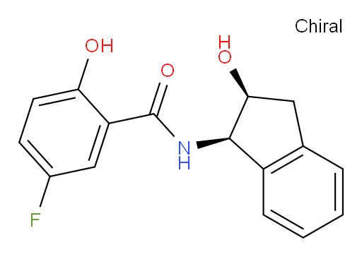 5-fluoro-2-hydroxy-N-((1R,2S)-2-hydroxy-2,3-dihydro-1H-inden-1-yl)benzamide