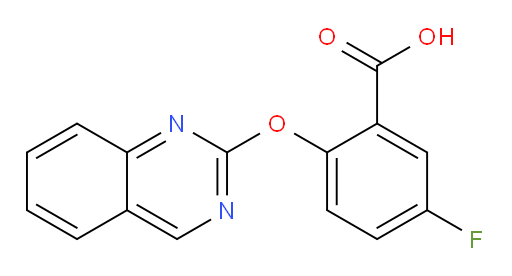 5-fluoro-2-(quinazolin-2-yloxy)benzoic acid