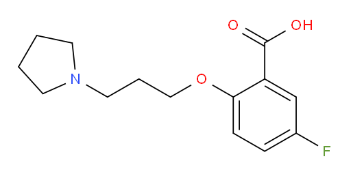 5-fluoro-2-(3-(pyrrolidin-1-yl)propoxy)benzoic acid