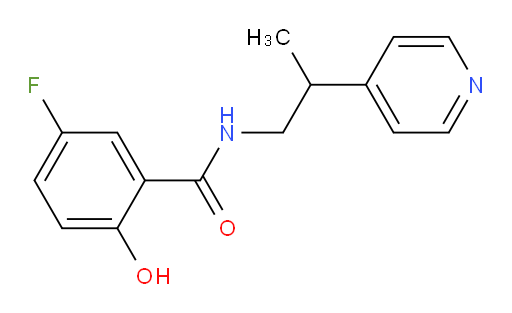 5-fluoro-2-hydroxy-N-(2-(pyridin-4-yl)propyl)benzamide