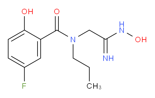 5-fluoro-2-hydroxy-N-(2-(hydroxyamino)-2-iminoethyl)-N-propylbenzamide