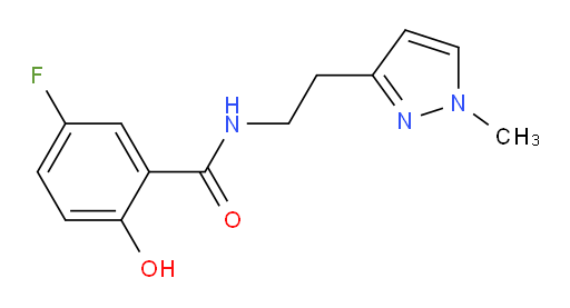 5-fluoro-2-hydroxy-N-(2-(1-methyl-1H-pyrazol-3-yl)ethyl)benzamide