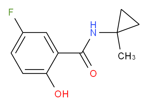5-fluoro-2-hydroxy-N-(1-methylcyclopropyl)benzamide