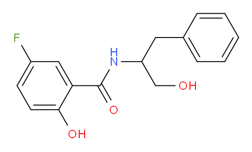 5-fluoro-2-hydroxy-N-(1-hydroxy-3-phenylpropan-2-yl)benzamide