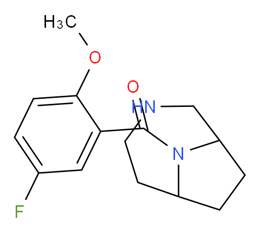 3,9-diazabicyclo[4.2.1]nonan-9-yl(5-fluoro-2-methoxyphenyl)methanone