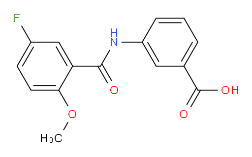 3-(5-fluoro-2-methoxybenzamido)benzoic acid