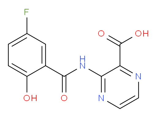 3-(5-fluoro-2-hydroxybenzamido)pyrazine-2-carboxylic acid