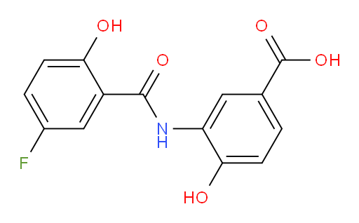3-(5-fluoro-2-hydroxybenzamido)-4-hydroxybenzoic acid
