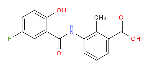 3-(5-fluoro-2-hydroxybenzamido)-2-methylbenzoic acid