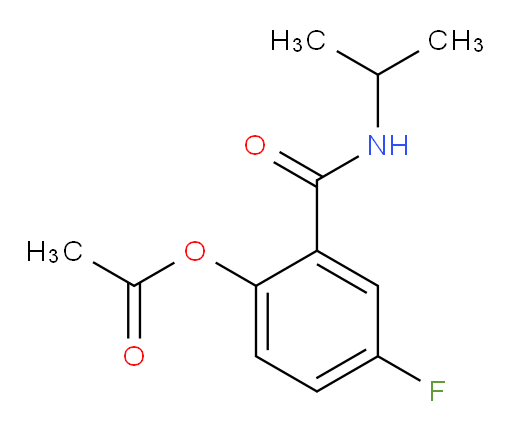 4-fluoro-2-(isopropylcarbamoyl)phenyl acetate