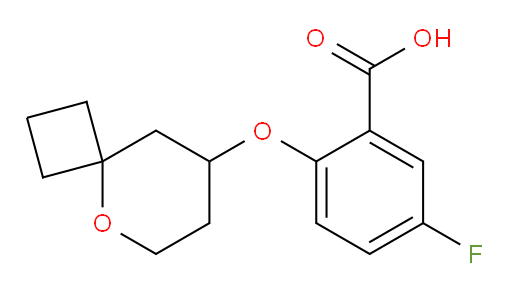 2-(5-oxaspiro[3.5]nonan-8-yloxy)-5-fluorobenzoic acid
