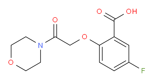 5-fluoro-2-(2-morpholino-2-oxoethoxy)benzoic acid