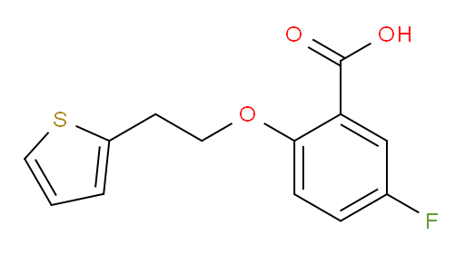 5-fluoro-2-(2-(thiophen-2-yl)ethoxy)benzoic acid