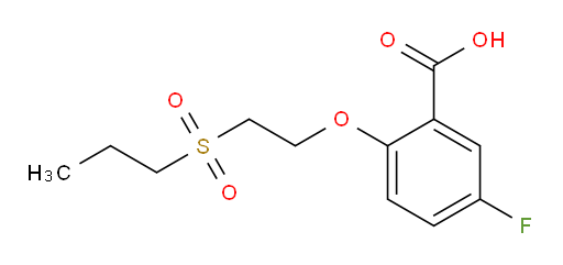 5-fluoro-2-(2-(propylsulfonyl)ethoxy)benzoic acid
