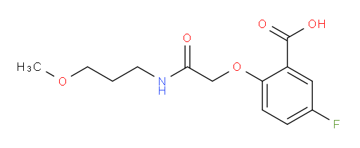 5-fluoro-2-(2-((3-methoxypropyl)amino)-2-oxoethoxy)benzoic acid