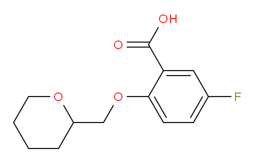 5-fluoro-2-((tetrahydro-2H-pyran-2-yl)methoxy)benzoic acid