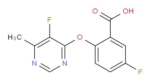 5-fluoro-2-((5-fluoro-6-methylpyrimidin-4-yl)oxy)benzoic acid