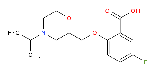 5-fluoro-2-((4-isopropylmorpholin-2-yl)methoxy)benzoic acid