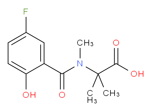 2-(5-fluoro-2-hydroxy-N-methylbenzamido)-2-methylpropanoic acid