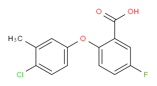 2-(4-chloro-3-methylphenoxy)-5-fluorobenzoic acid