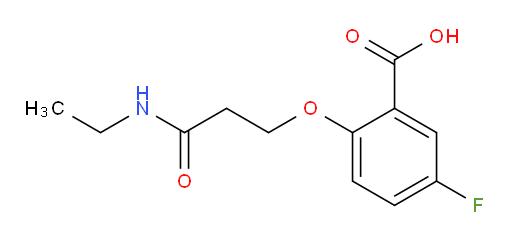 2-(3-(ethylamino)-3-oxopropoxy)-5-fluorobenzoic acid