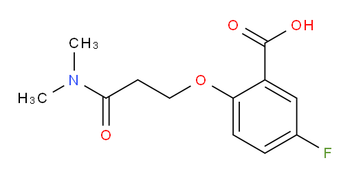 2-(3-(dimethylamino)-3-oxopropoxy)-5-fluorobenzoic acid