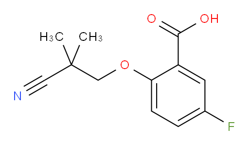 2-(2-cyano-2-methylpropoxy)-5-fluorobenzoic acid