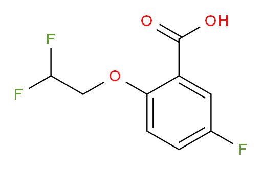 2-(2,2-difluoroethoxy)-5-fluorobenzoic acid
