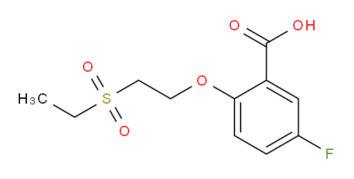 2-(2-(ethylsulfonyl)ethoxy)-5-fluorobenzoic acid