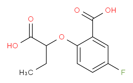 2-(1-carboxypropoxy)-5-fluorobenzoic acid
