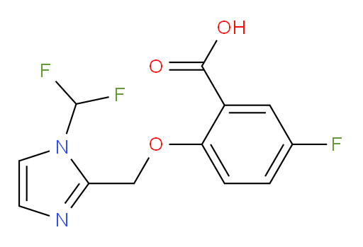 2-((1-(difluoromethyl)-1H-imidazol-2-yl)methoxy)-5-fluorobenzoic acid