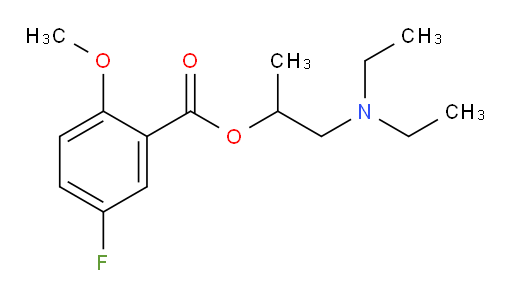 1-(diethylamino)propan-2-yl 5-fluoro-2-methoxybenzoate
