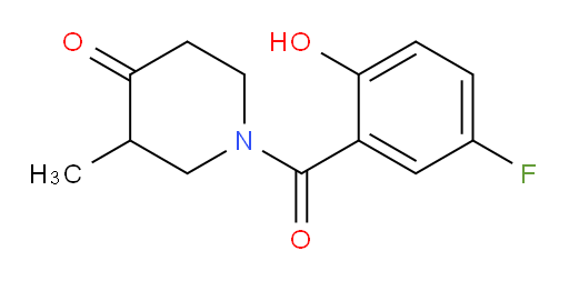 1-(5-fluoro-2-hydroxybenzoyl)-3-methylpiperidin-4-one