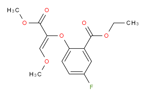 (Z)-ethyl 2-((1,3-dimethoxy-3-oxoprop-1-en-2-yl)oxy)-5-fluorobenzoate
