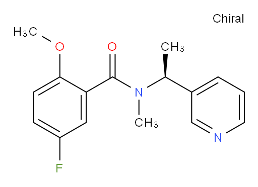 (S)-5-fluoro-2-methoxy-N-methyl-N-(1-(pyridin-3-yl)ethyl)benzamide