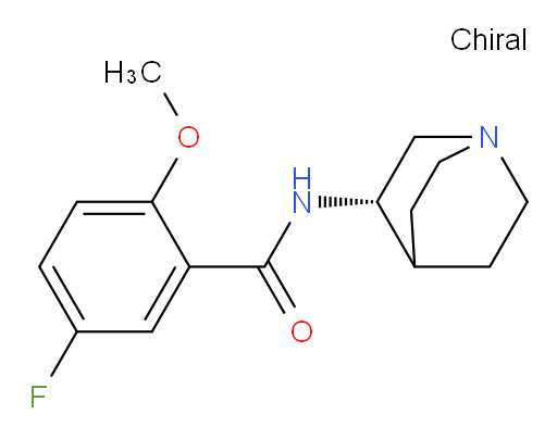(S)-5-fluoro-2-methoxy-N-(quinuclidin-3-yl)benzamide