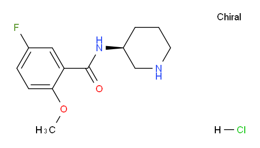 (S)-5-fluoro-2-methoxy-N-(piperidin-3-yl)benzamide hydrochloride